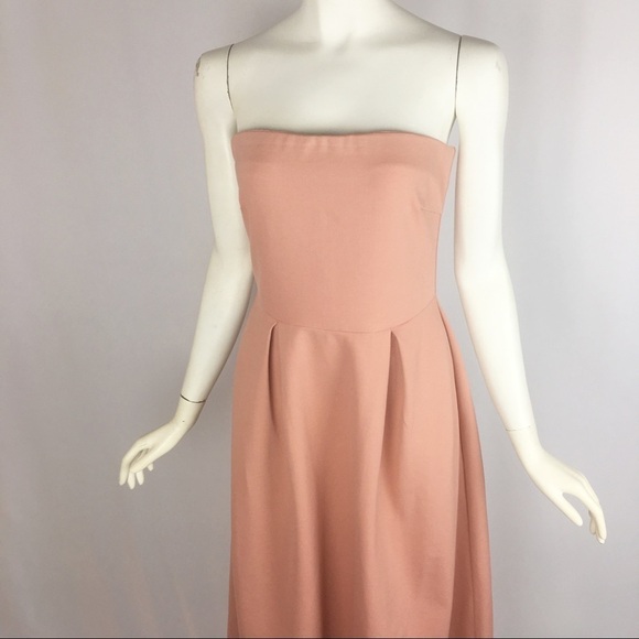 NWT Charles Henry Blush Peach Strapless Mini Dress Size Small - Picture 8 of 8